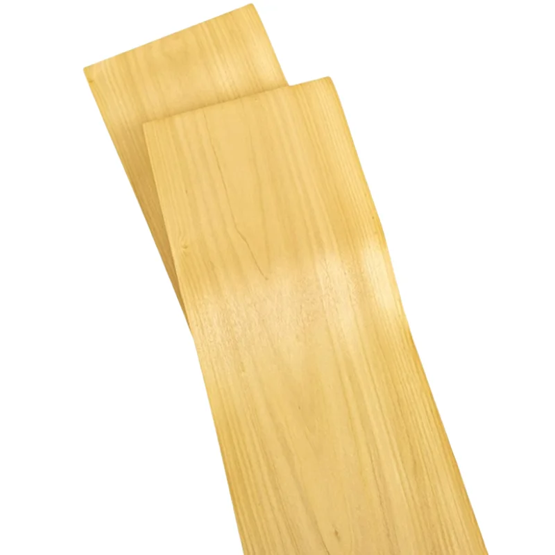 2Piece/Pack Natural Golden Teak Wood Veneer for Furniture Cabinet Decor Interior Wall Panel Wardrobe Door Veneer Sheets 250x28cm