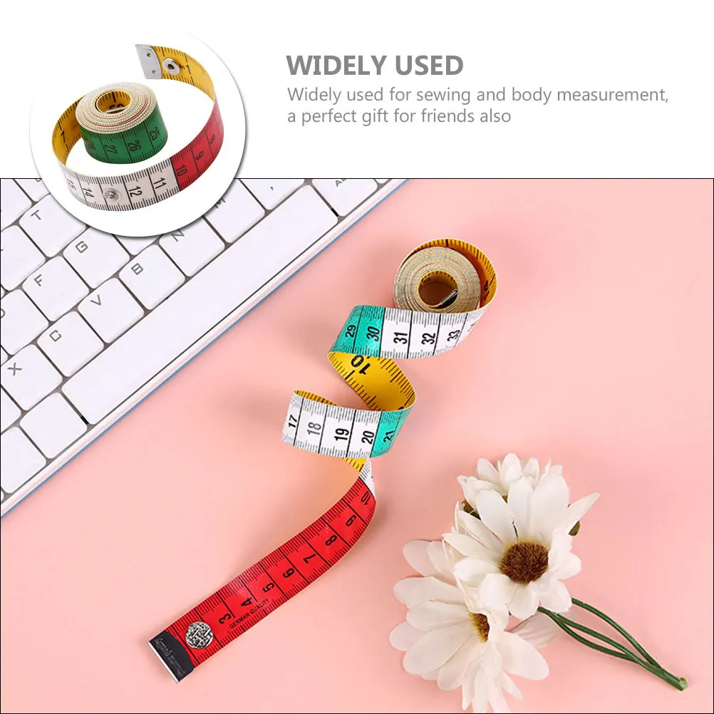 ตลับเมตรผ้าวินเทจ 1 ชิ้น เครื่องมือวัดตัวแบบพกพาสำหรับงานเย็บผ้า วัดรอบเอว น้ำหนักเบา ยืดหยุ่น พร้อมสเกลชัดเจน พกพาสะดวก
