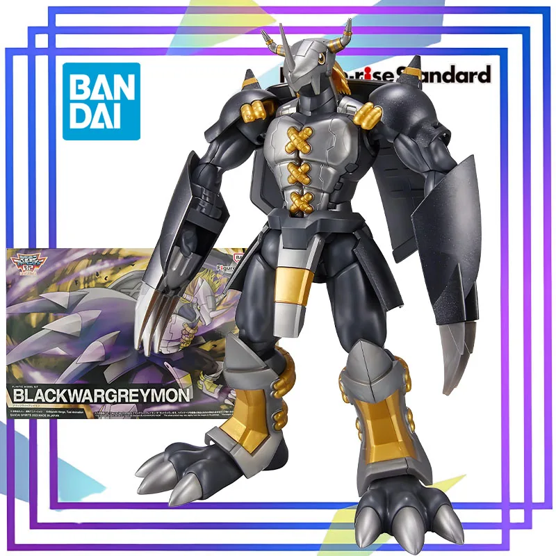 BANDAI Oryginalna Figurka Figure-rise Standard Series《Digimon - BlackWarGreymon》Figurka Akcji Anime Model do Składania Kolekcjonerski Model