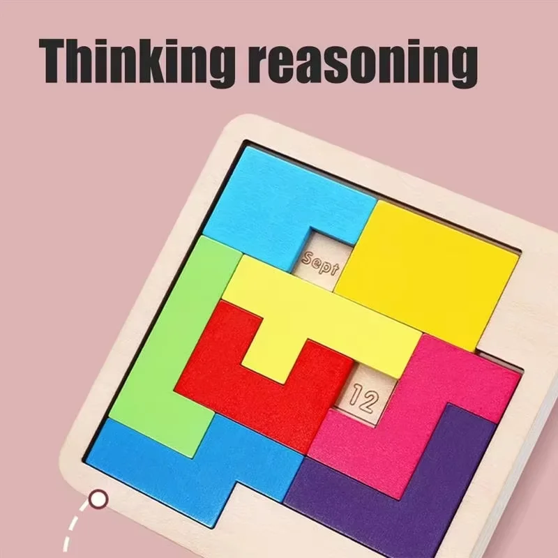 Calendario Gioco Puzzle in Legno: Gioca con un Puzzle Diverso per Visualizzare la Data - Gioco Rompicapo Difficile per Casa e Ufficio