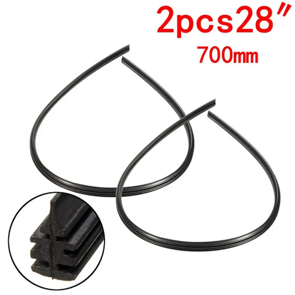 1PC 28'' 6mm Rubber Car Windshield Wiper Blade Refill Frame Replacement Accessories Car Wiper Blade Insert Natural Rubber Strip