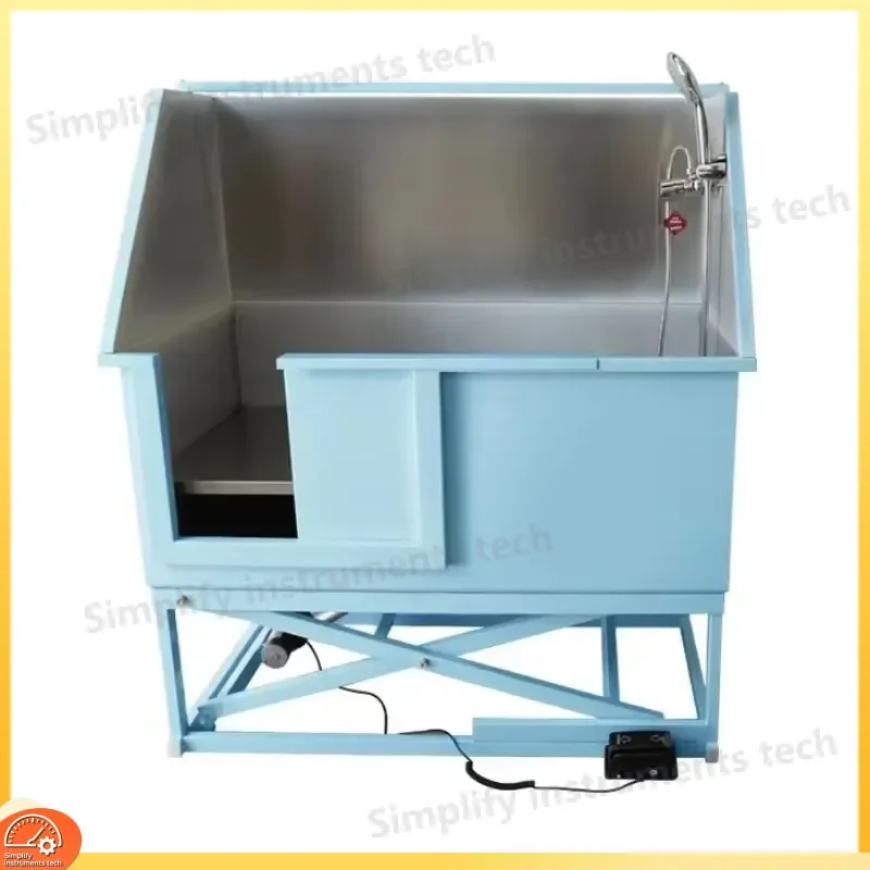 Stainless Steel Pet Grooming Basin with Door Dog Bathing Station for Pet Salon Eco Friendly Dog Washing Tub Cat Bath Sink