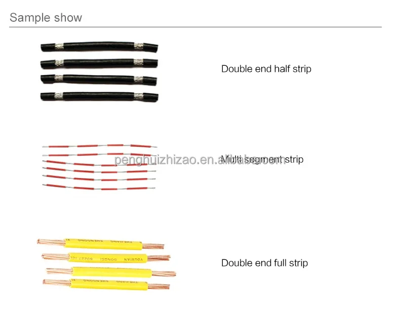 0.1-2.5SQMM Electric Two Wires Cutting Stripping Machine Fully Automatic Cable Wire Stripper And Cutter Machine