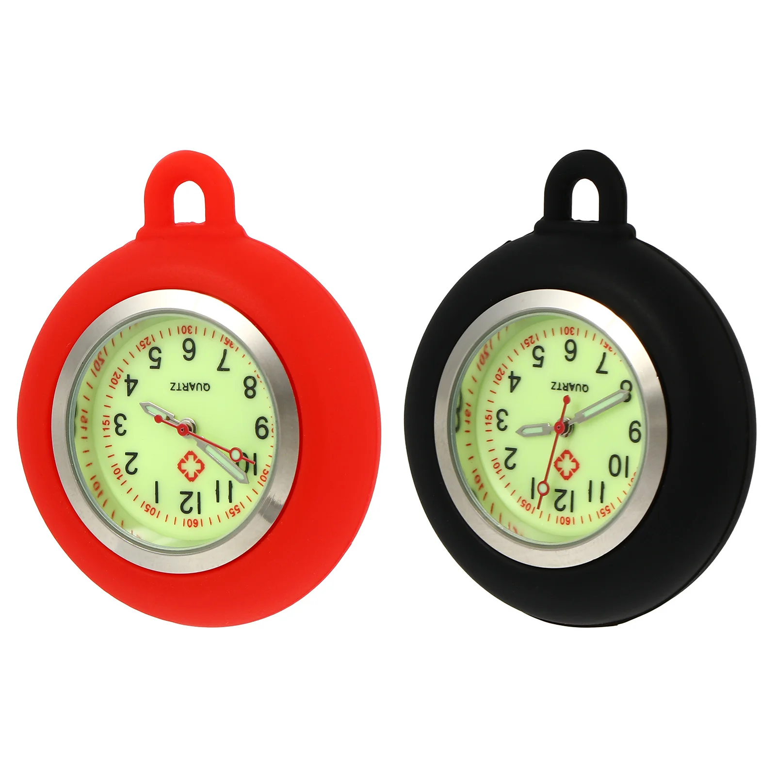 2 pezzi quadrante luminoso per orologio da tasca in silicone parti per orologio da tasca per infermiera fai da te quadrante al quarzo fatto a mano stile vintage semplice