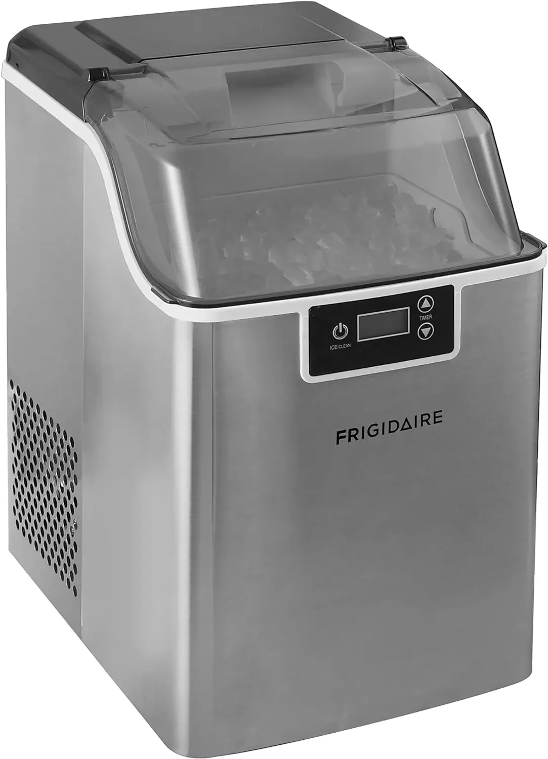 Countertop Crunchy Chewable Nugget Ice Maker V2, 44lbs per Day, Stainless Steel