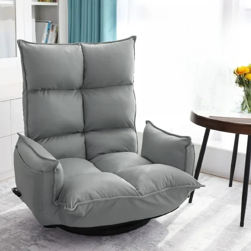 

l Swivel Armchair with Armrests Collapsible Multi-File Adjustment Rotating Folding