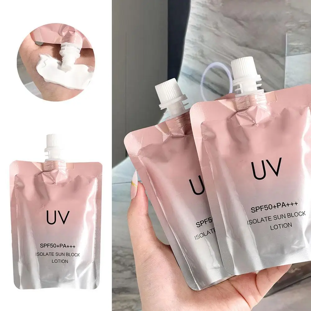 

150ml Sunscreen Whey Cool Long Lasting Waterproof And Beauty Skin 3-in-1 Proof Care Sweat UV Lotion Health Concealer Sunscr G8Q3