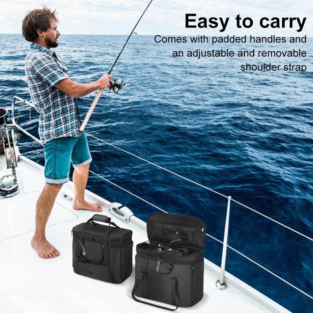 حقيبة حمل للسفر حقيبة حمل ضد الغبار حقيبة تخزين للسفر حافظة واقية لـ Ecoflow Delta 3 Plus/مولد الطاقة الشمسية Delta 2