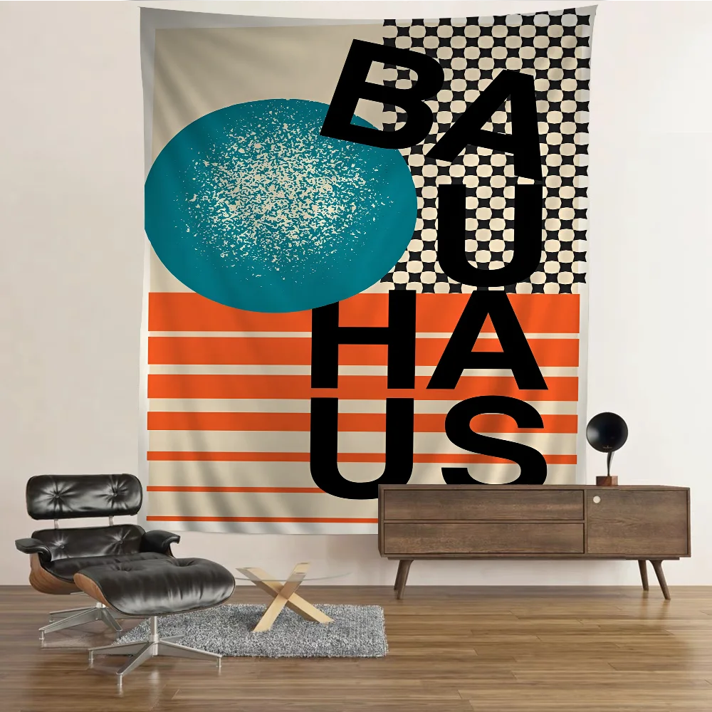 Mid C-Century B-Bauhaus Cartoon Tapestry Hippie Flower Wall Carpets Dorm Decor Art Home Decor