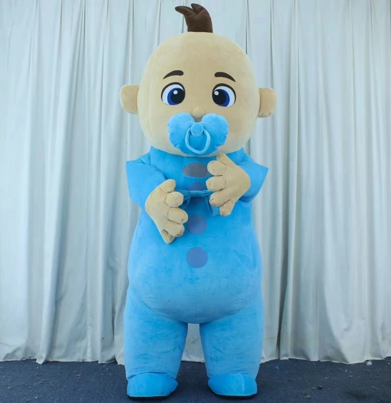 2025 MINISO Inflatable Baby Boy And Girl Cartoon Mascot Costume Party Advertising Ceremony Animal carnival perform props