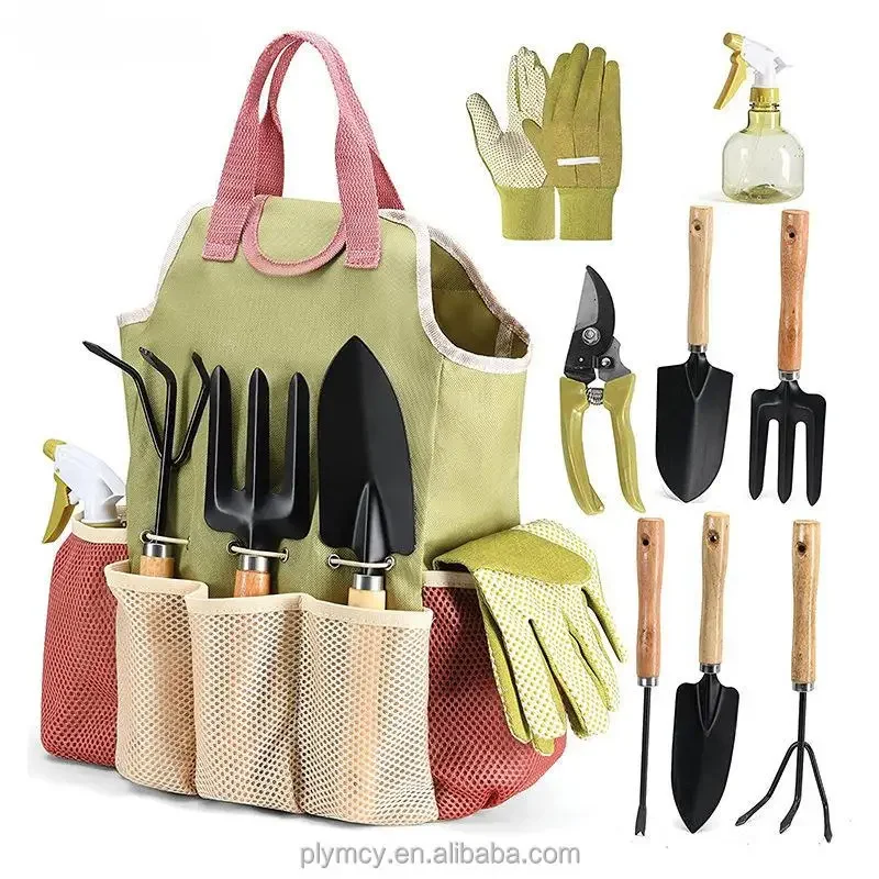 8 Piece Outdoor Garden Tools Kit Home Gardening Hand Tools Shovel Gardening Rake