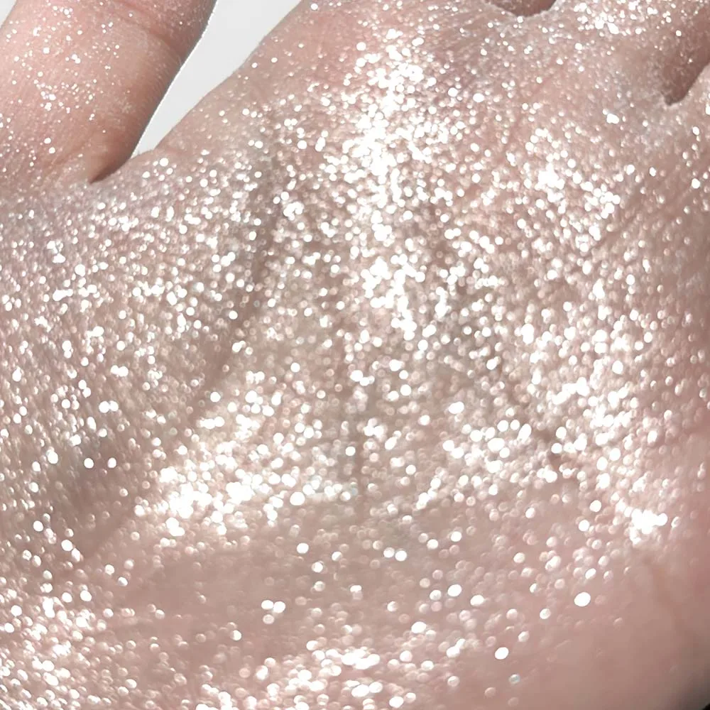 LUCKGO Diamond Dust Highlighter Powder, Intense Sparkle Shimmer for Face & Body, 3D Strobing Contour Makeup, Glitter Clavicle Hi