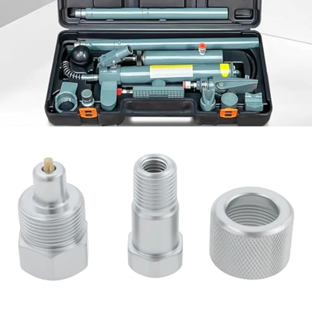 2Pcs Steel Hydraulic Quick Connector Kit Jacks Hydraulic Pumps 1/4