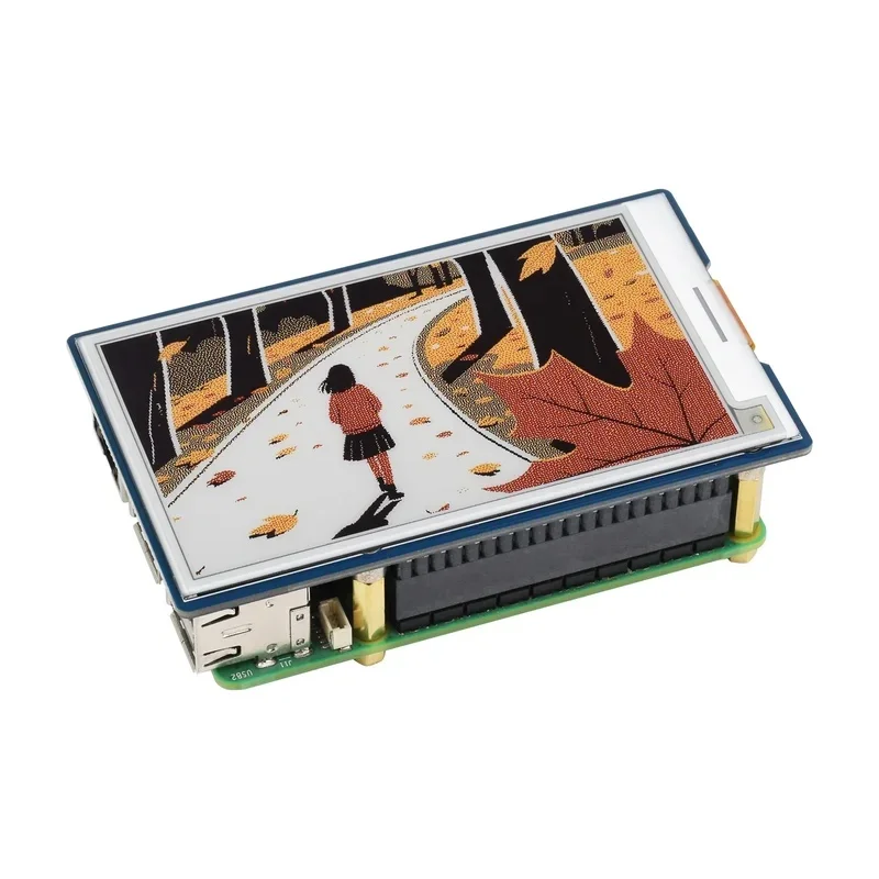 3.7inch E-Paper Display (G), E-Ink Display, Raspberry Pi 40PIN GPIO Header, SPI,for Raspberry Pi/Jetson Nano/Arduino