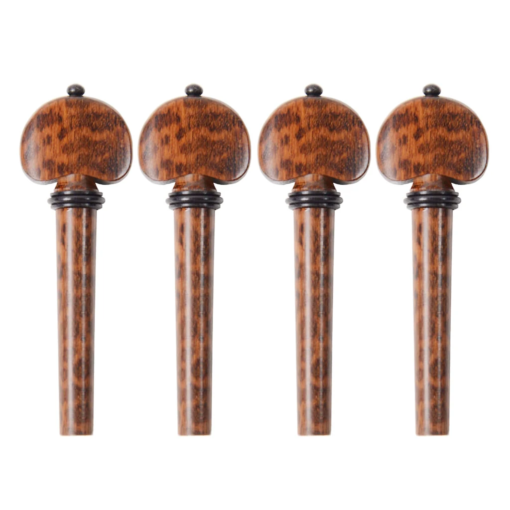 Deluxe 4/4 Violin Pegs Tailpiece Chin Rest Endpin Excellent Snakewood Fiddle Part Accessories For DIY Violin Master Luthier SET