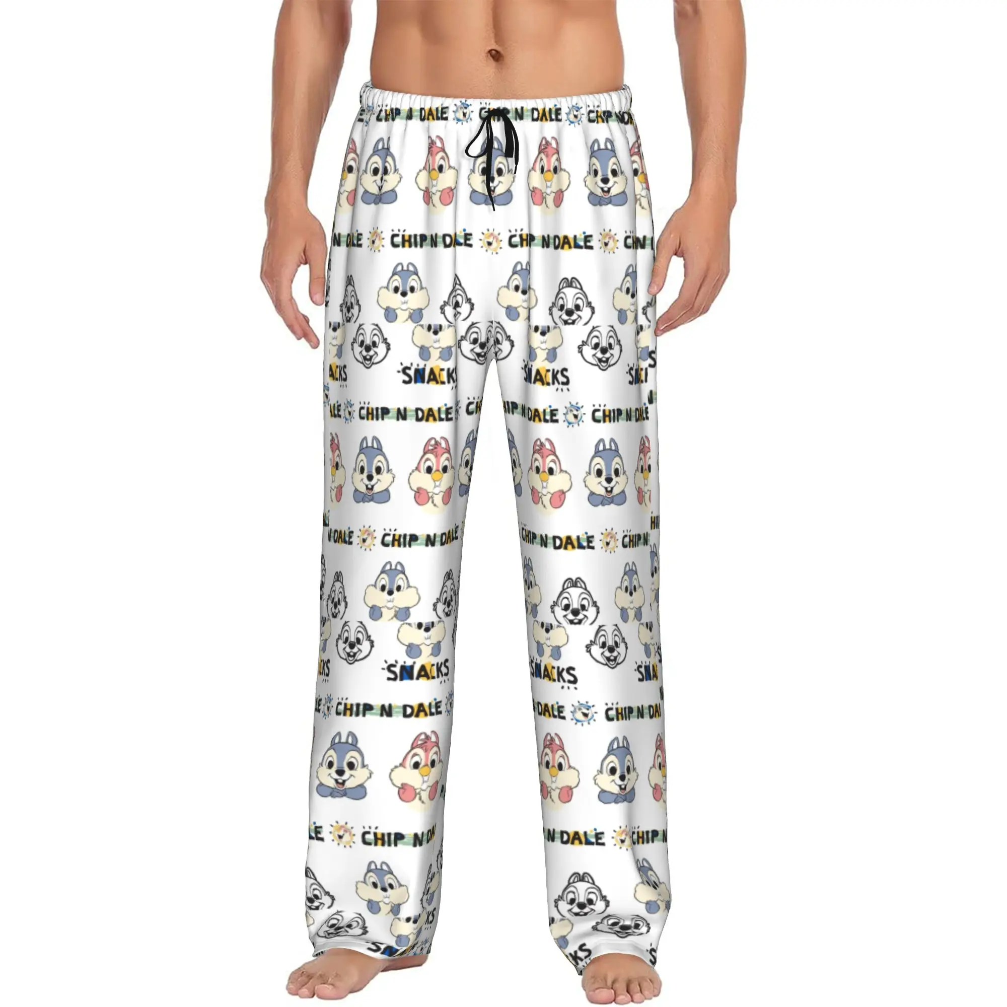 

Custom Chip Anime D-Dales Pajama Pants for Men Sleepwear Lounge Sleep Bottoms Stretch with Pockets