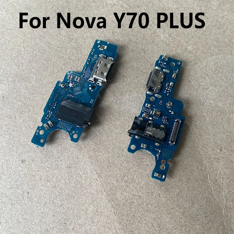 For Huawei Nova Y70 Fast USB Charging Dock Port Mic Microphone Connector Board Flex Cable Repair Parts Global Plus