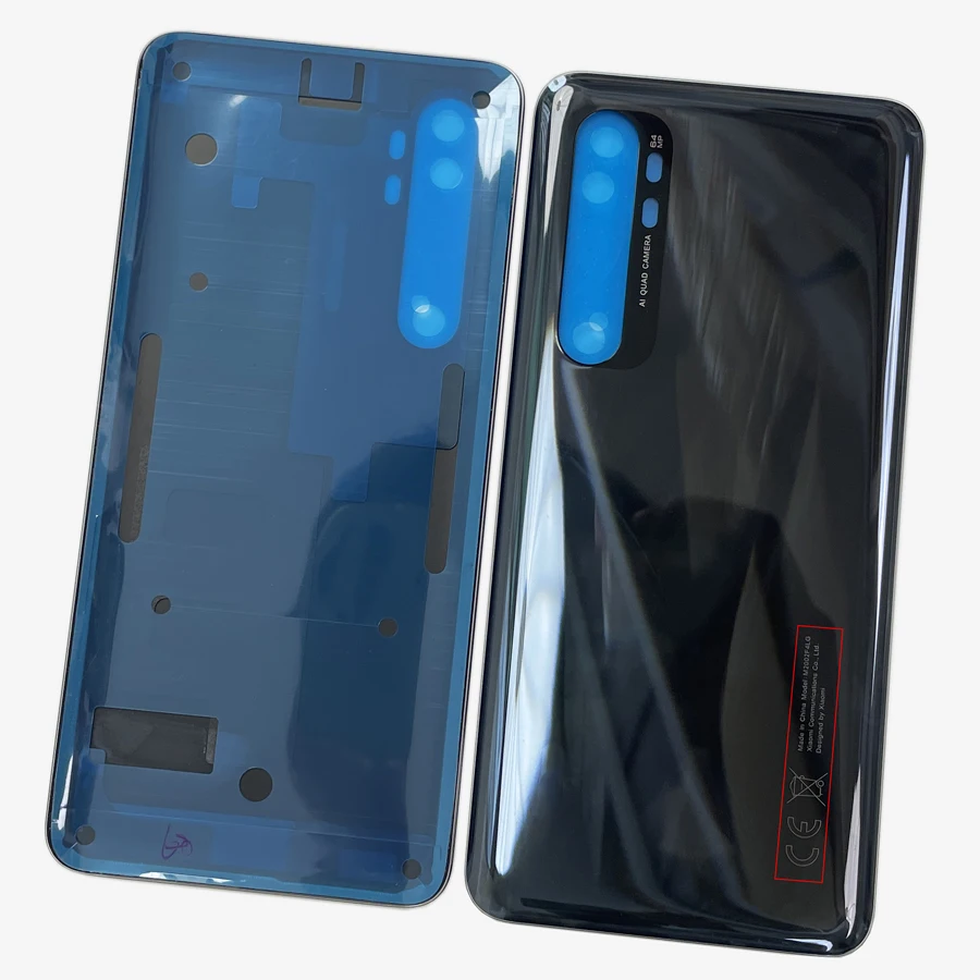 A+++ Best Back Battery Cover Housing For Xiaomi Mi Note 10 Lite Note10 Lite Door Rear Case Lid Phone Chassis with Adhesive