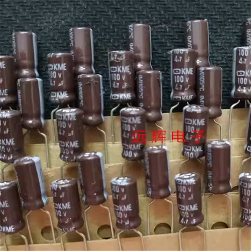 20PCS original 4.7UF 100V NCC black diamond capacitor 100V 4.7UF 5X11 KME high frequency low resistance