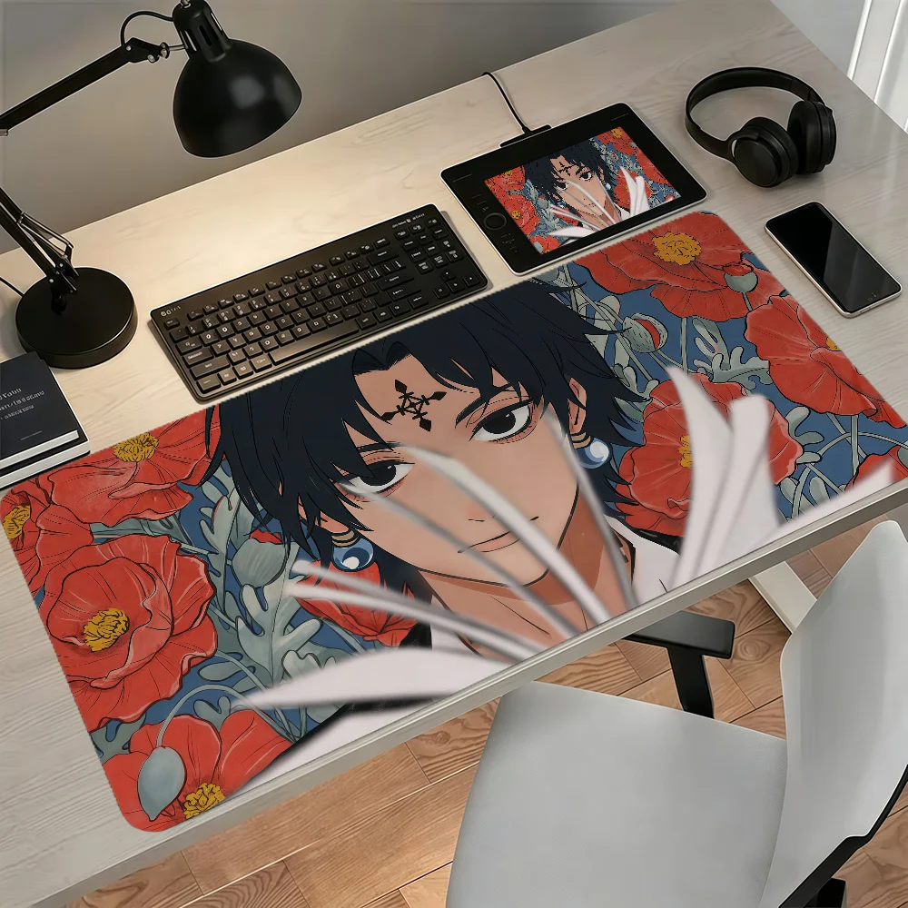 Chrollo Lucilfer H-Hunter X Hunter MousePad Large Non-slip Lockedge Desktop Computer Desk Mat Keyboard Pad Office Gamer Student