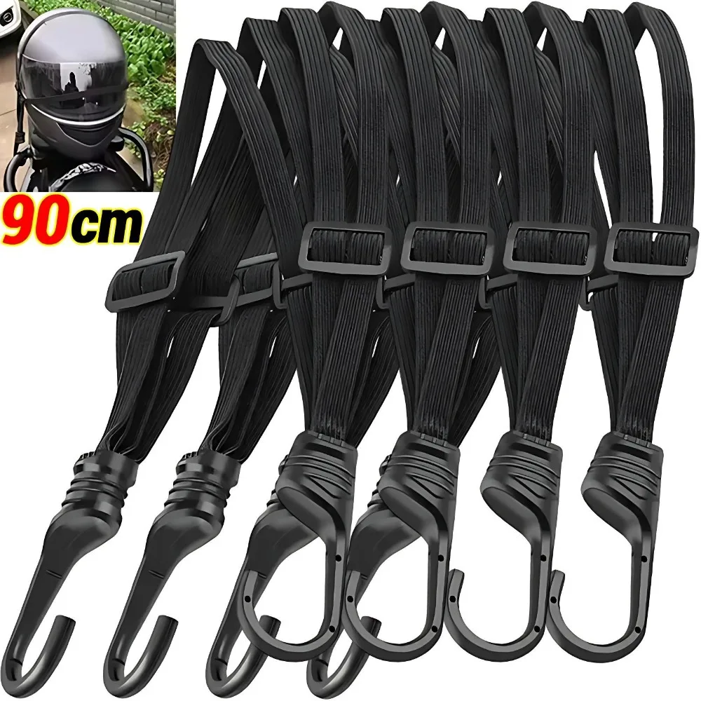 

Universal 60/90cm Motorcycle Luggage Strap Moto Helmet Gears Fixed Elastic Buckle Rope High-Strength Retractable Protective Net
