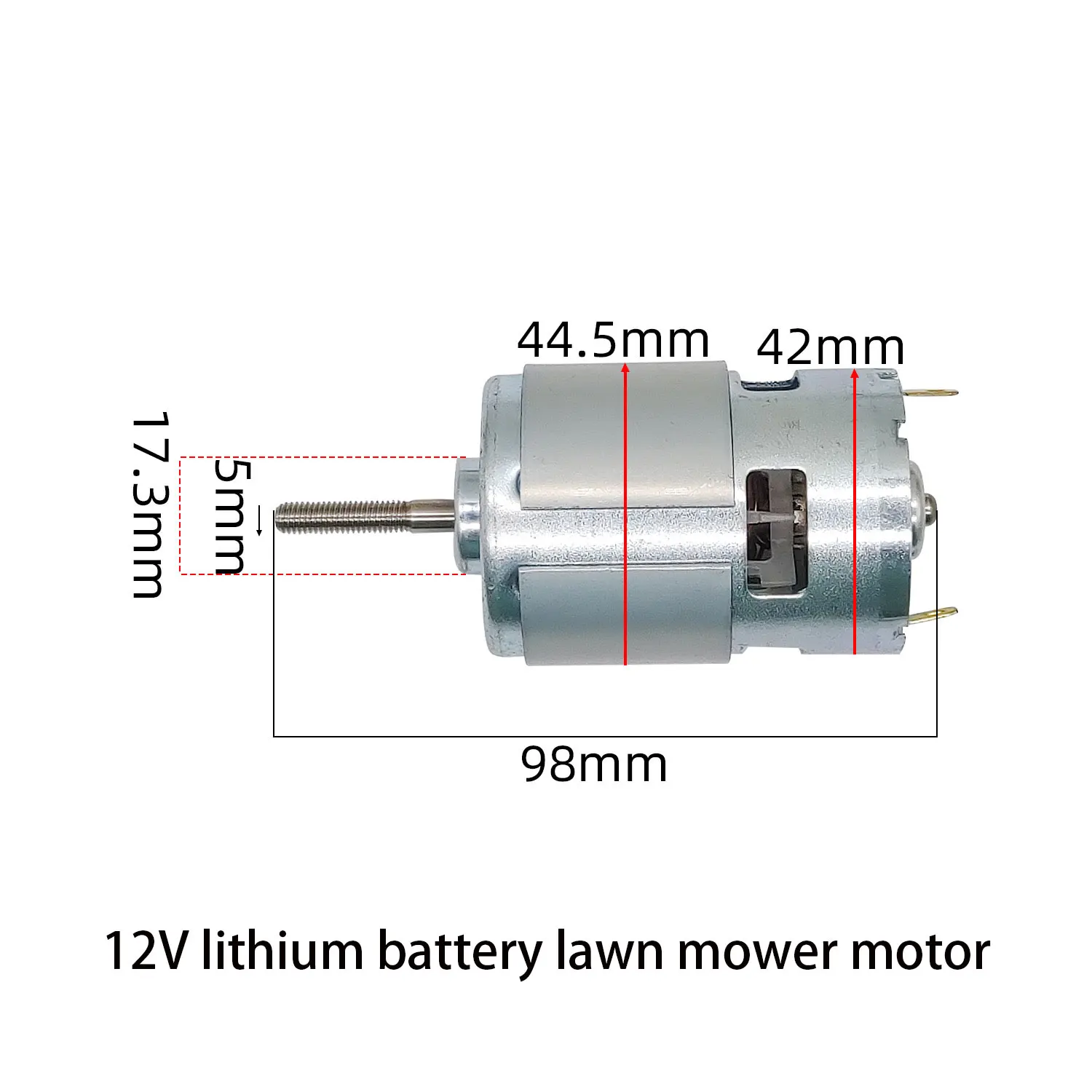 1pcs Lithium Battery Lawn Mower Motor 755 Motor 12V Metal Lithium Battery Lawn Mower Motor Power Tool Accessories