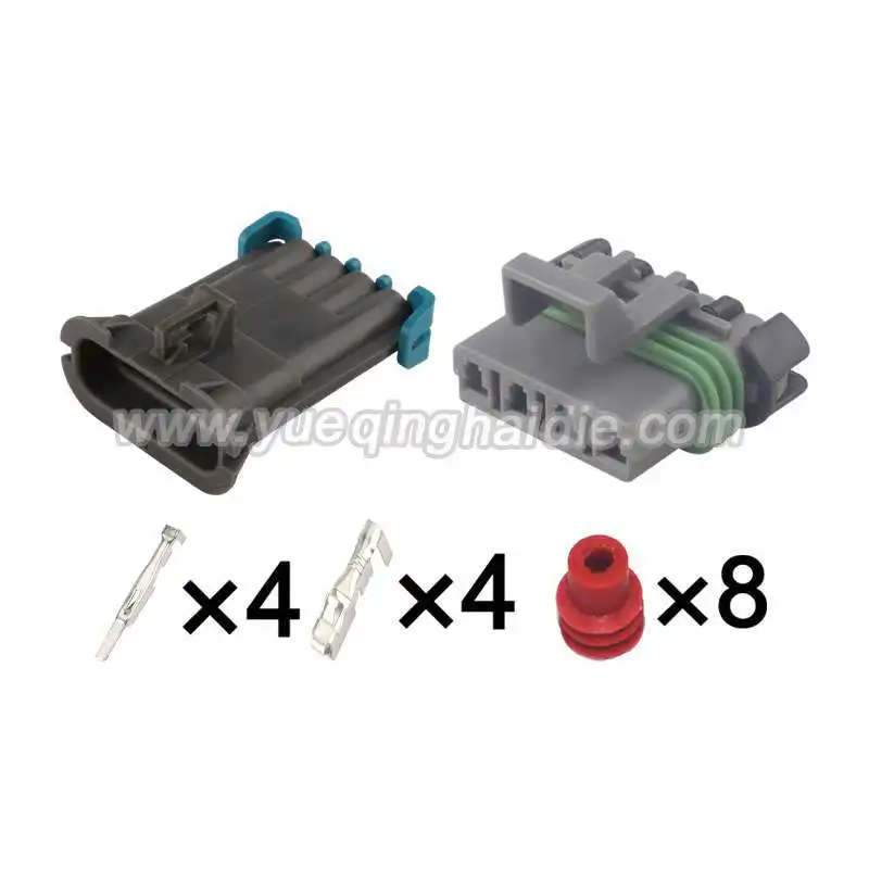 4Pin 12129565/12129600 Automotic Electrical  Plug Connector Sensor Cable Socket Wiring Harness  Connector Terminals Dummy Seals