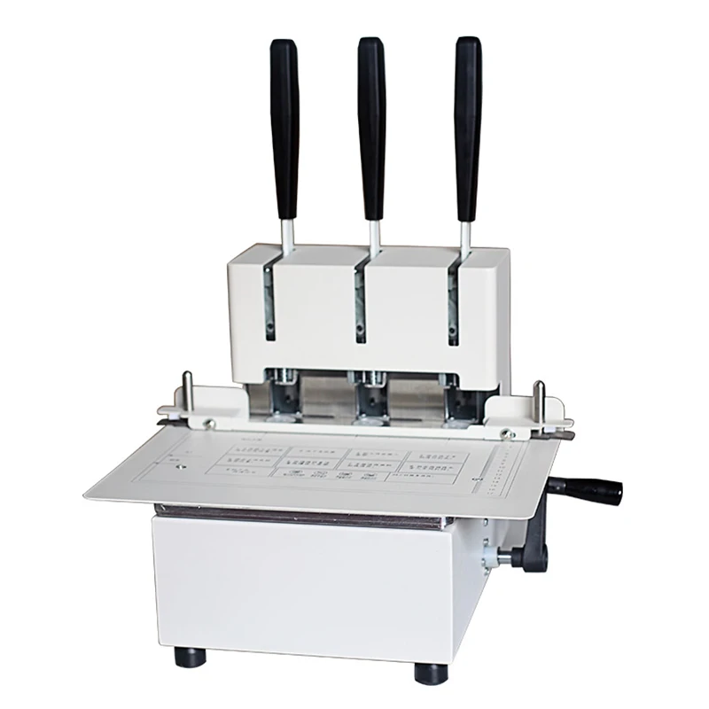 DC-5300 Manual three-hole wire binding machine file file financial document file threading and punching binding machine