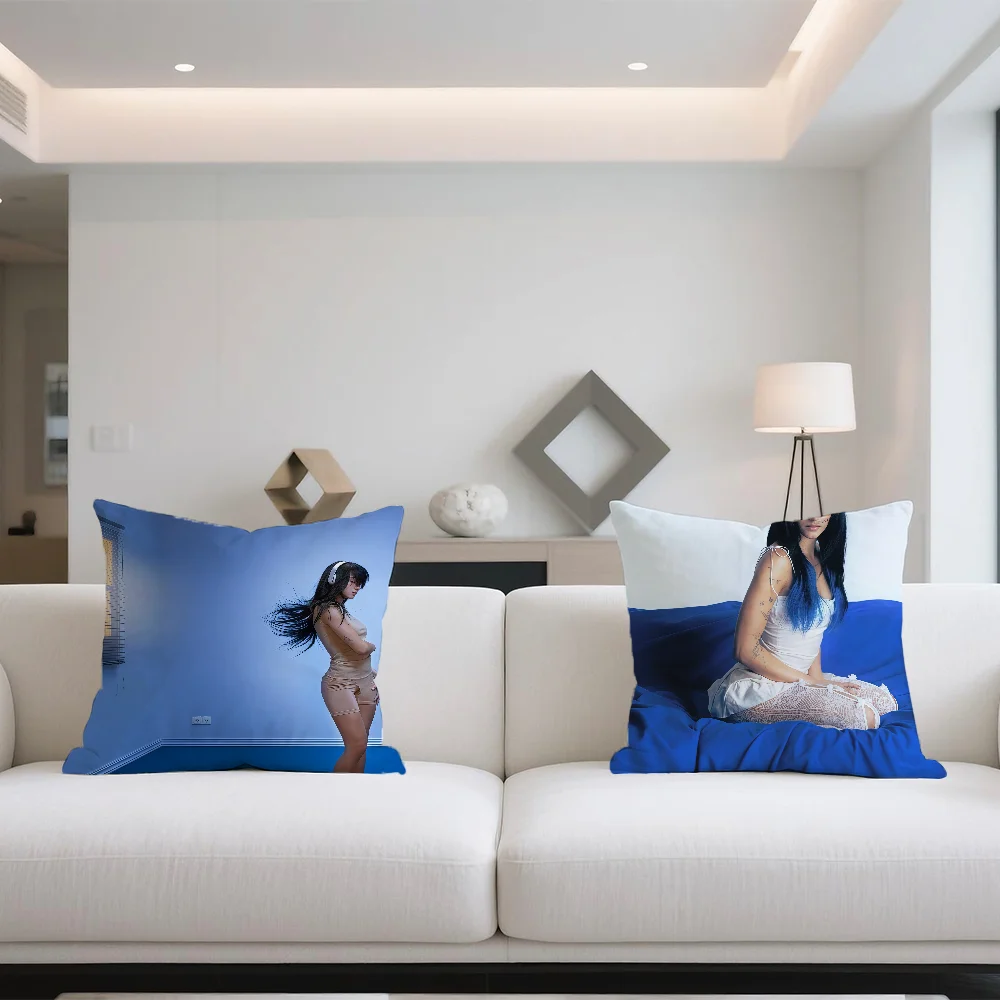 غطاء وسادة A-Aitana Singer O-Ocana مطبوع على الوجهين من البوليستر غطاء وسادة مزخرف بسحاب #4