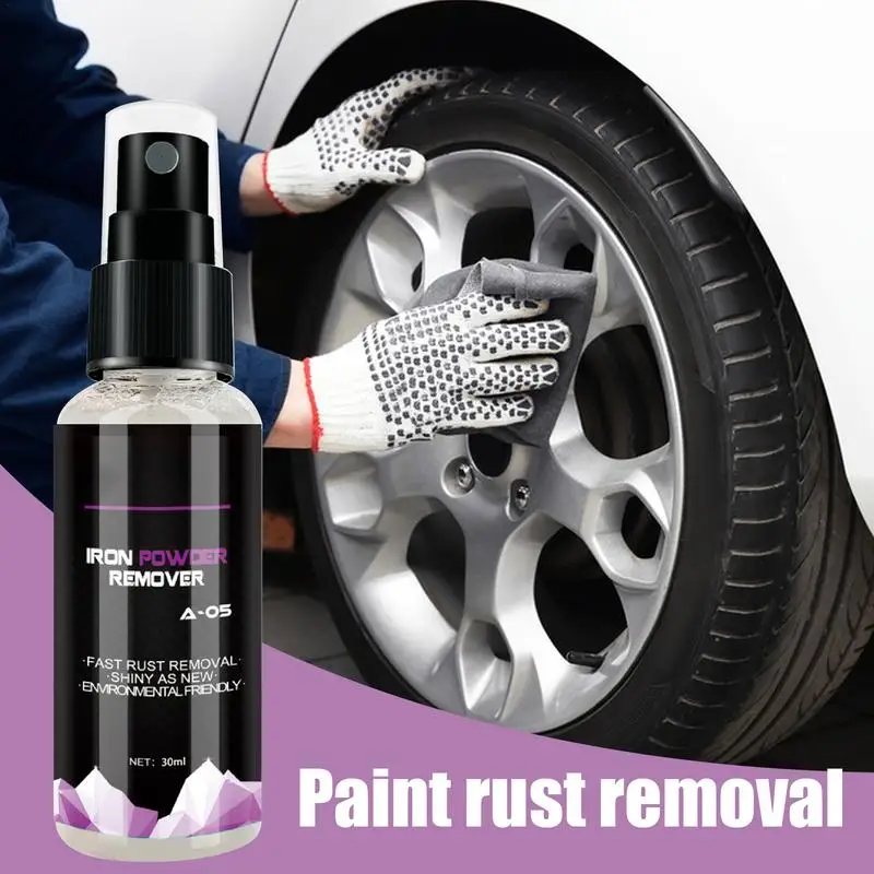 Rust Stain Remover Spray Rust Inhibitor Quick Acting Professional Surface Safe Multifunctional Rust Remover Spray For Cars