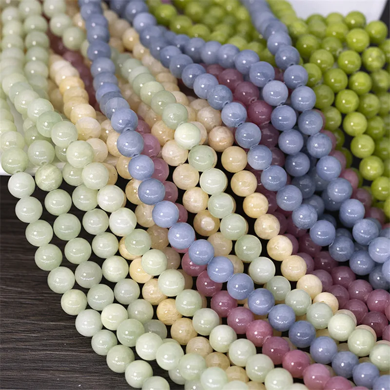 

Newest 100pcs 8mm Bright Colors Round Glass Jewelry Necklace Bracelet Gumball Beads Ornament Accessory Material Simulation Stone