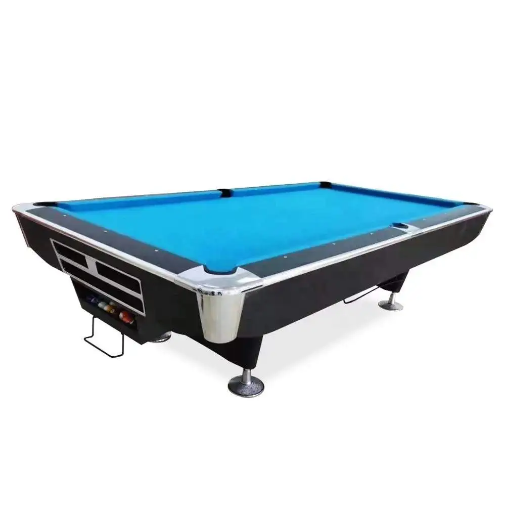 Blue Stone Slate Solid Wood America Pool Table Billiard Table in China 7ft/8ft/9ft