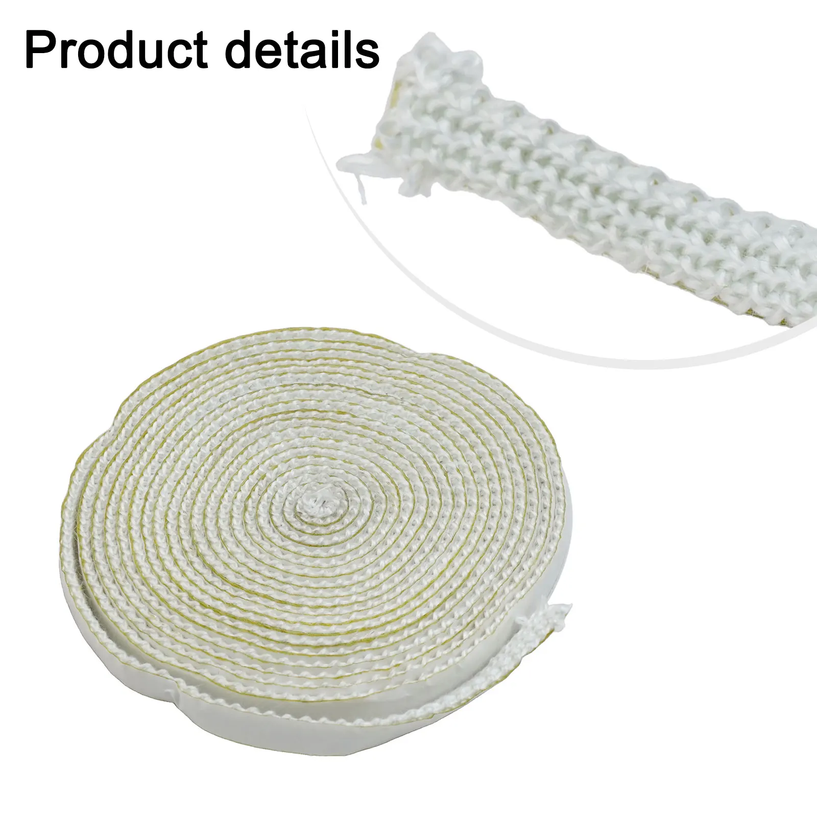 ختم زجاجي موقد مسطح حبل الألياف الزجاجية 10 مللي متر عرض 200/250/300/400 سنتيمتر طول مرن وظيفي أبيض خفيف الوزن #3