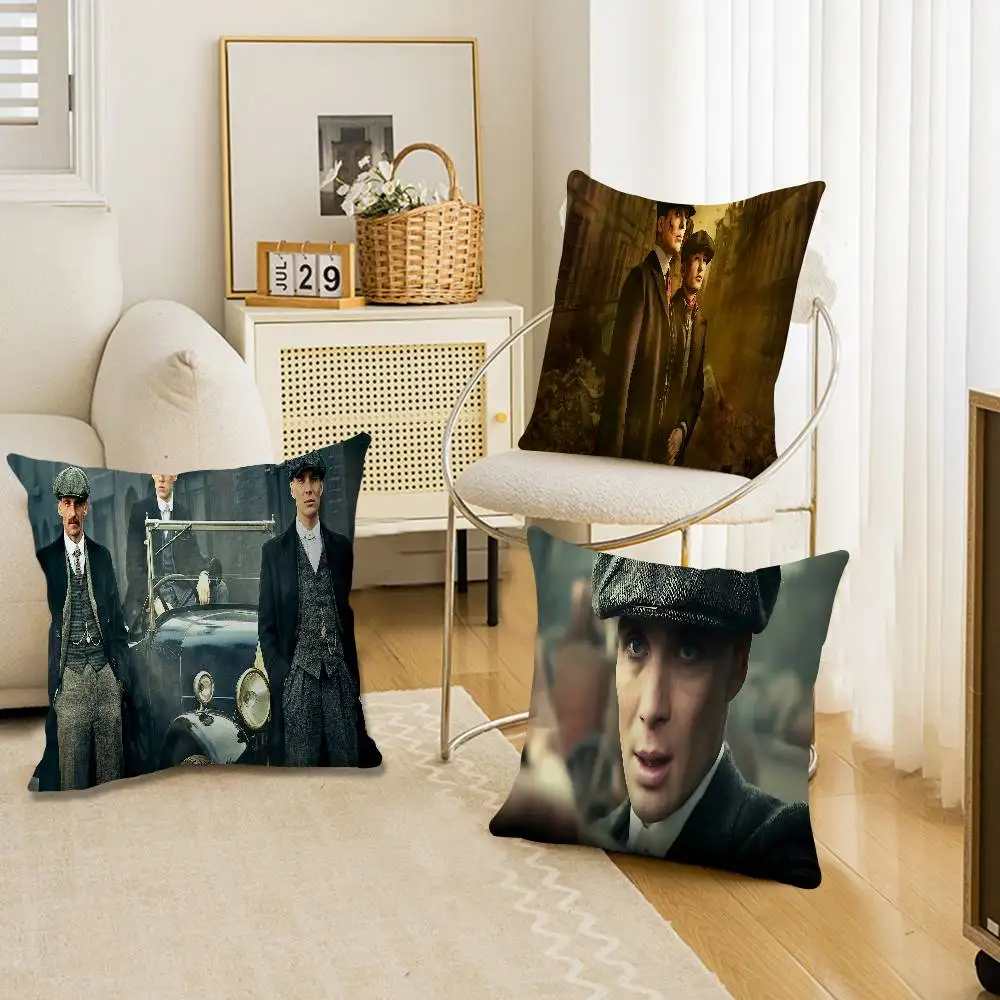 Movie P-Peaky B-Blinders Personalized Pillow Dust Cover Bedroom Kids Party Decoration Pillowcase Birthday Children Gift