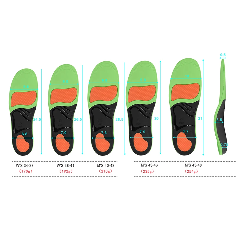Orthotic Insoles For Feet Orthopedic Sports Insole Templates Flat Foot Arch Support Shoes Accessories Insert