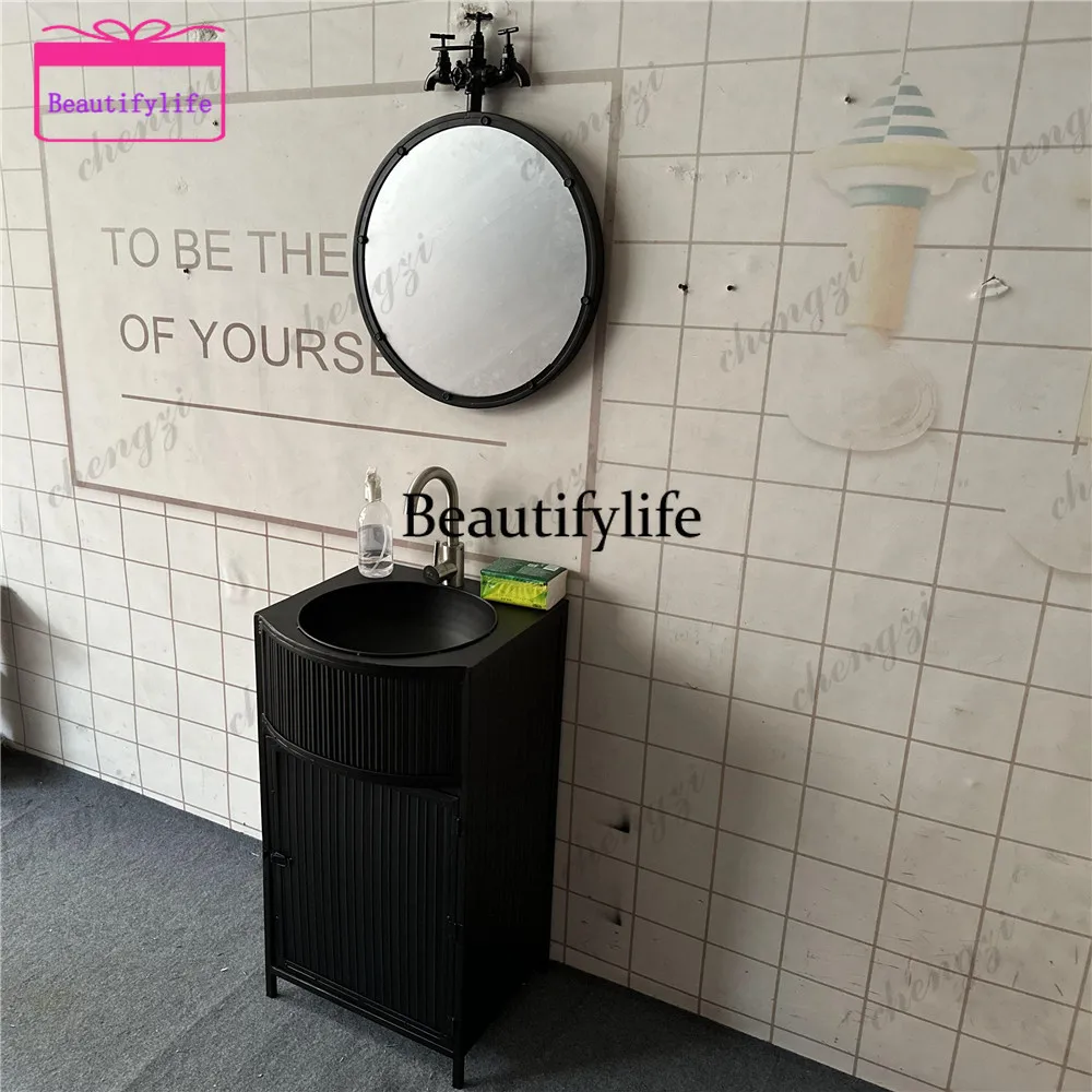 A17 Retro industrial wind wash basin, bar creative wash basin, bathroom wash basin creative wrought iron