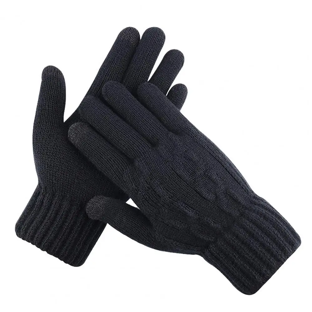 Fluwelen Gevoerde Winterhandschoenen Touchscreen Handschoenen Winter Fietshandschoenen Met Touchscreen Anti-Slip Grip Warmte Retentie Voor Hoge