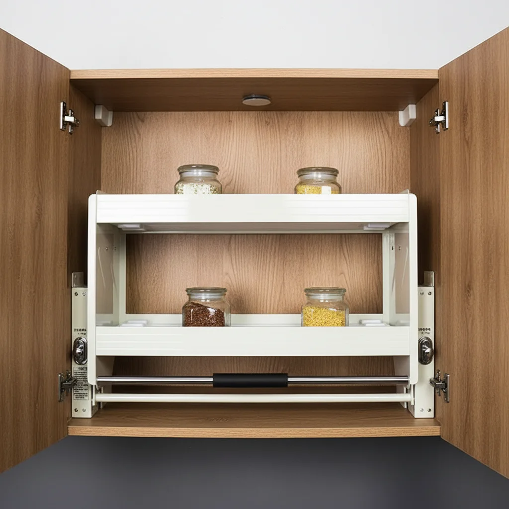 Food Storage Without Plastic - 900mm Ausziehbare Körbe Küchenschrank-Organizer für Getränke,