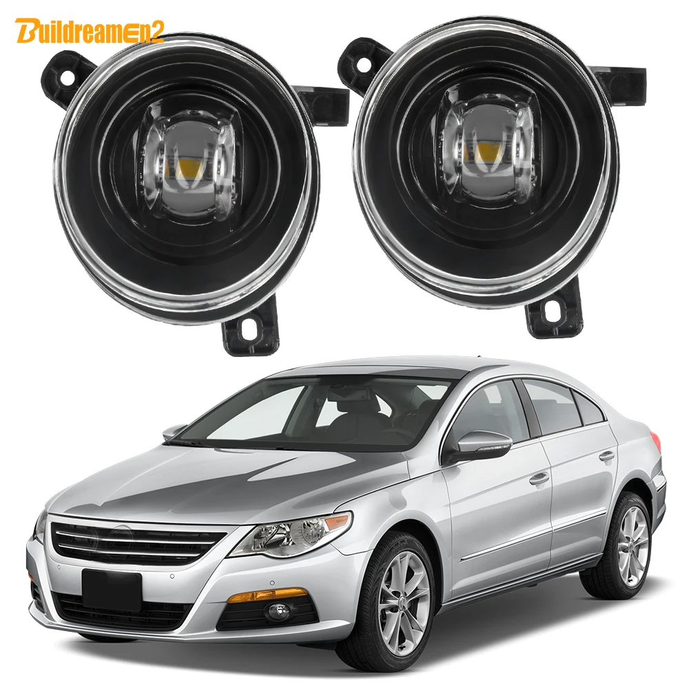 2 Pieces Car 30W Right + Left Canbus LED Lens Fog Light Styling H11 8000LM For VW Volkswagen Passat CC (357) 2008 2009 2010 2011