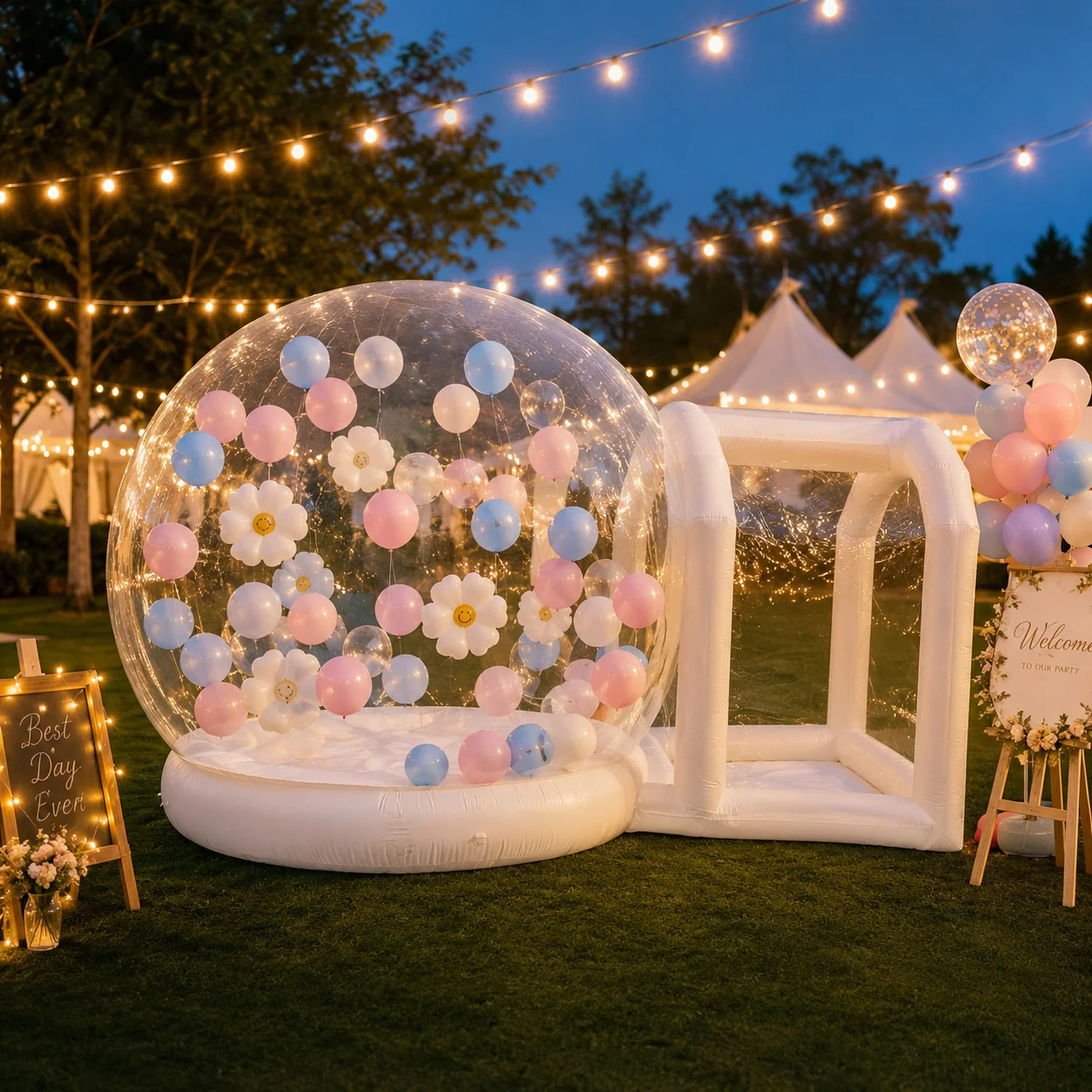 PVC inflatable bubble house, a children's party and amusement equipment, suitable for birthday parties and weddings.