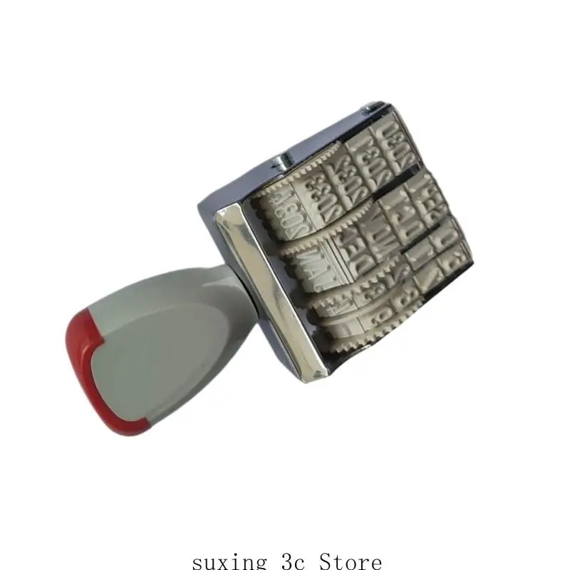 E8BE Multifunctional Number Stamp Spanish/French Date Stamp English Inking Stamp