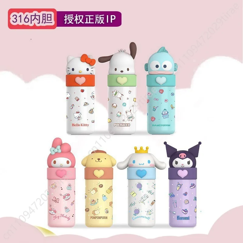 Sanrio Hello Kitty Straw Cup HelloKitty Friends Plastic Water Cup Gift Cosplay Props