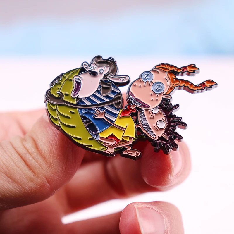 The Wild Thornberrys Family Enamel Pin Amazing Adventure Chimpanzee Cartoon Brooch Hat Jewelry Gifts