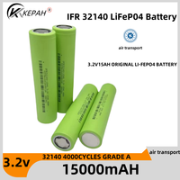 3.2V 32140 15Ah LiFePO4 Battery Cell diy 4s 8s 12v 24V 36V Inverter Electric Vehicle Travel Camping batteries Grade A