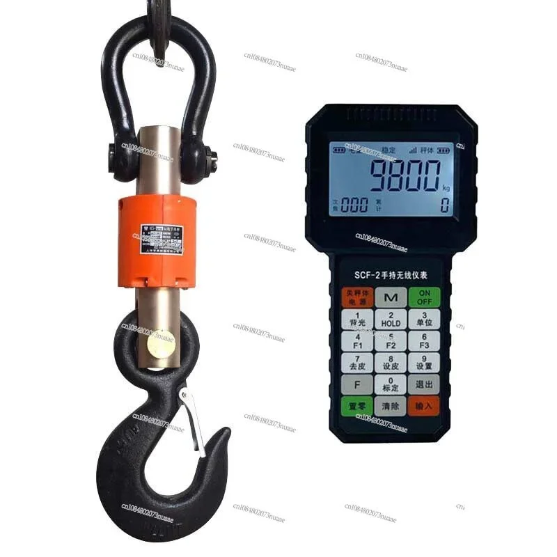 Electronic 3T Wireless Handheld Hook Scale 5t with Printing Hanging Scale 10 Tons Driving Weight