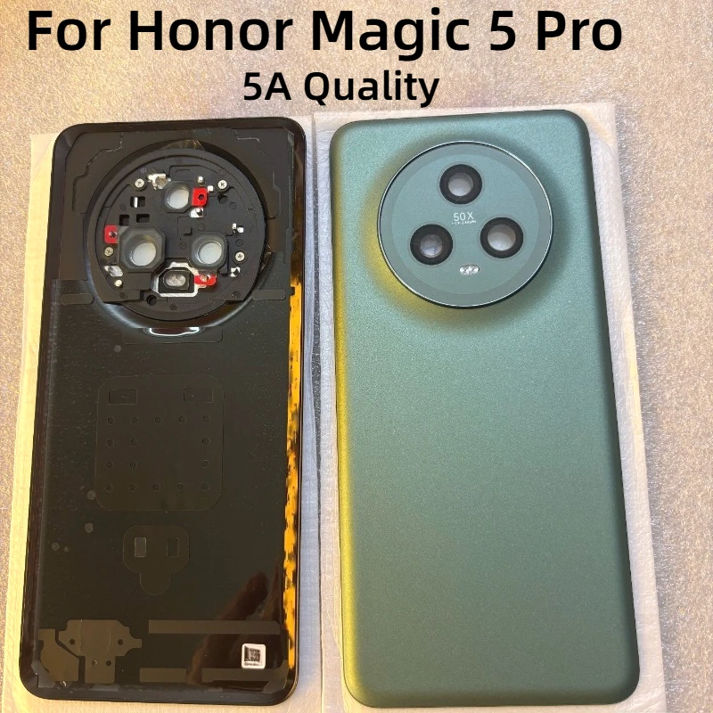 5A quality For Honor Magic 5 Pro 5G PGT-AN10 PGT-N19 Magic5 pro Glass Battery Cover Back Rear Door Housing Case With Camera Lens