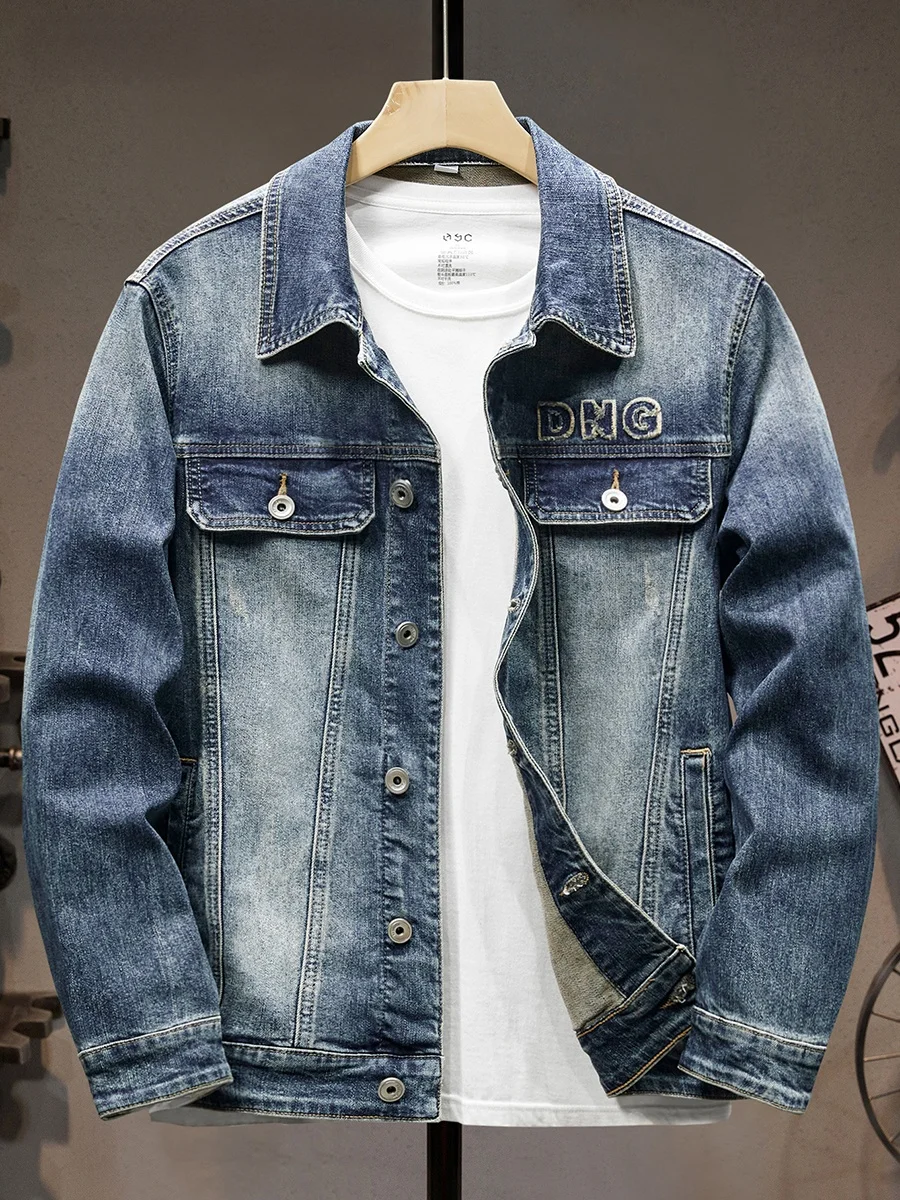 

Waed Denim Jaet Men's Slim Fit Casual Faion Spring Autumn Korean Sle Elastic Jeans Jaet Youth Active Sle Cotton P...