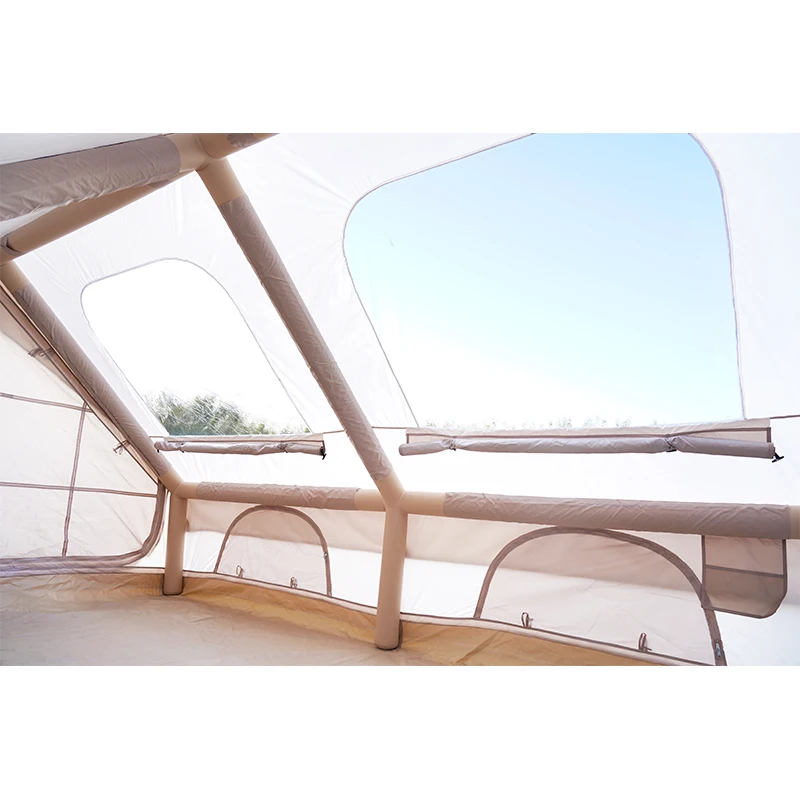 خيمة خفيفة الوزن محمولة أكسفورد خيمة هوائية مقاومة للماء للتخييم والسفر خيمة تخييم قابلة للنفخ في الهواء الطلق