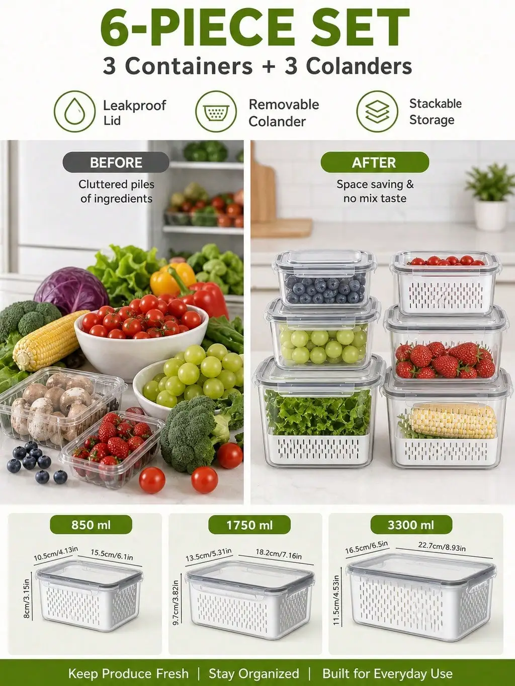 Food Storage Containers with Trays 5
