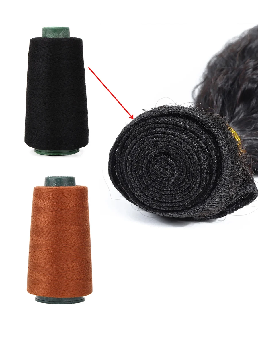

40S/2 Style 3000 Yard/Roll Polyester Thread For Wig Making Hair Extension Sewing Weaving Accessories
